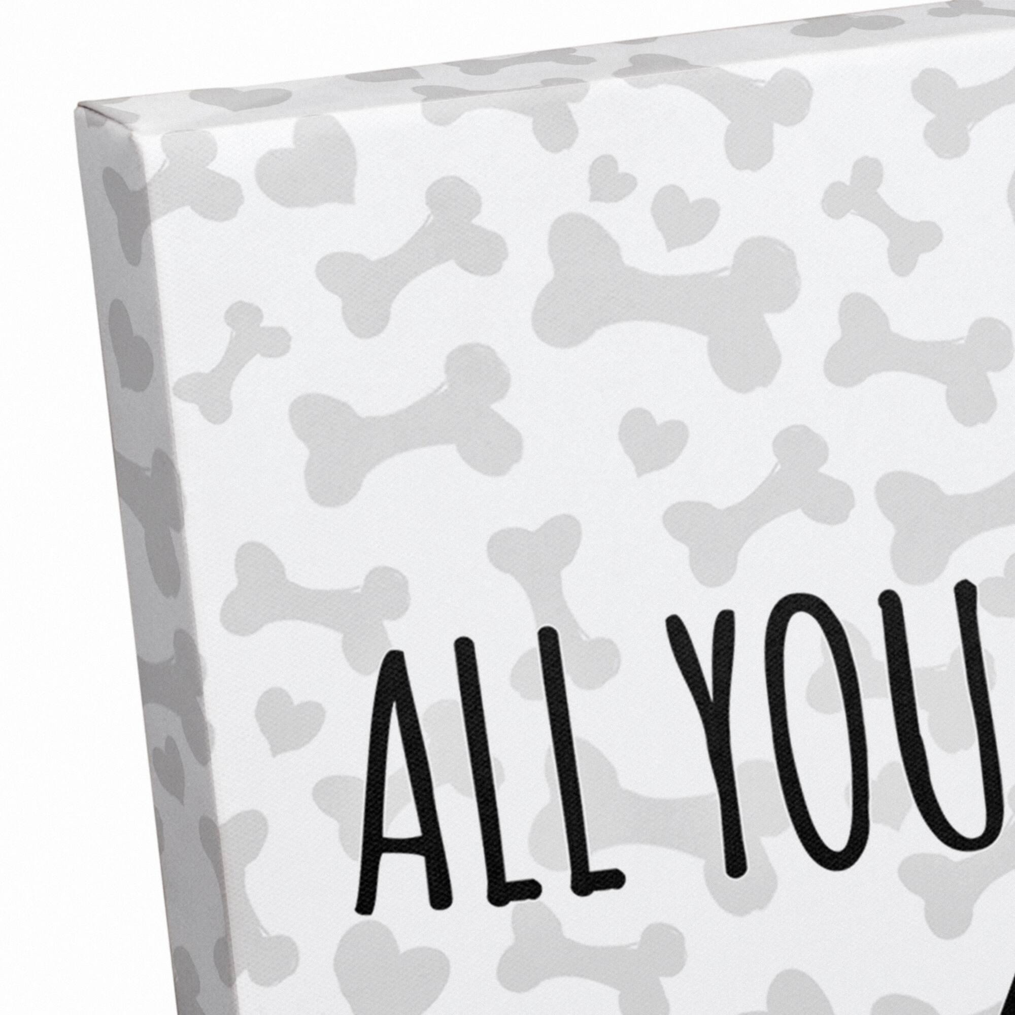 All You Need is Love & A Dog Canvas Wall Art